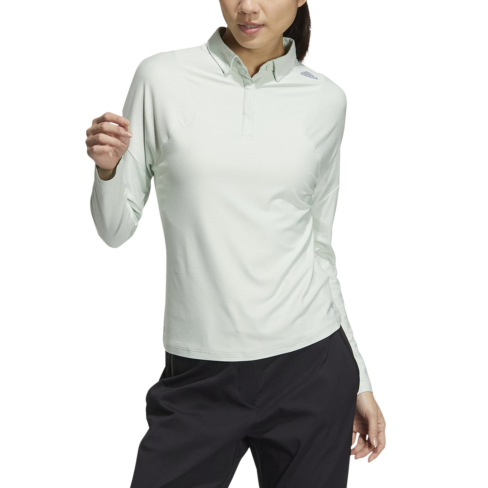 adidas Long Sleeve Stretch Polo Shirt